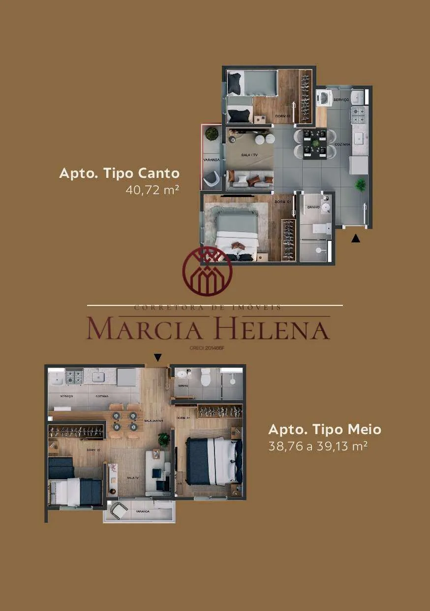 Imagem Apartamento à venda em Campinas, Vila Mingone, com 2 quartos, 40,72m2
