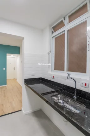 Imagem Apartamento moderno de 2 quartos à venda ou locação em Vila Buarque, São Paulo-SP: 1 sala, 2 banheiros, 57m² de área!