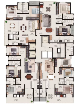 Imagem Portal 246 Residence - Apartamento à venda no bairro Meia Praia - Itapema/SC