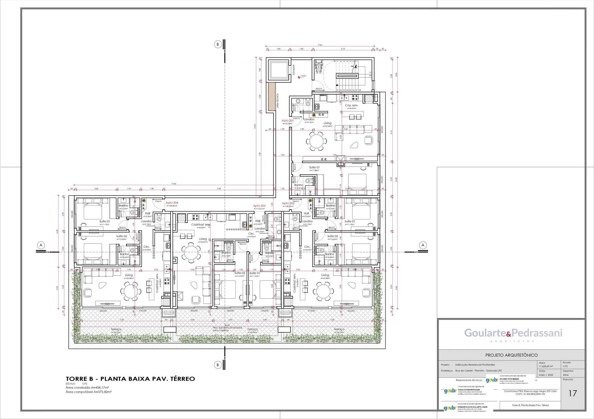 Imagem Apartamento à venda em Gramado, Planalto, com 3 quartos, 132.56m2