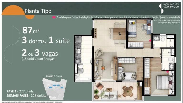 Imagem Apartamento com 2 Quartos à Venda, 69 m² em Jardim Caboré - São Paulo