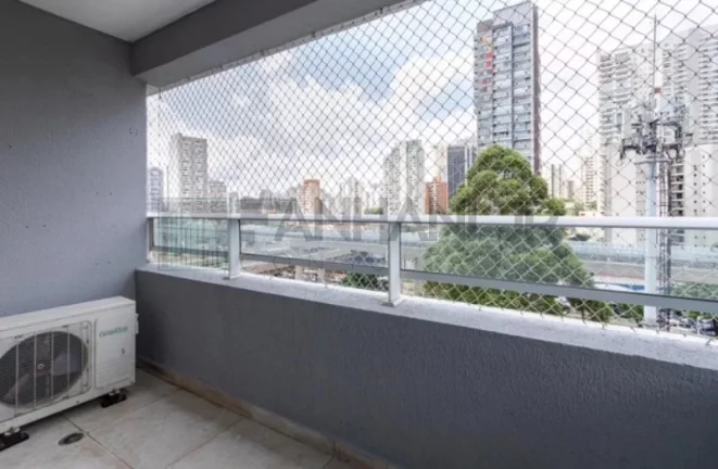 Imagem Apartamento para locação em São Paulo-SP, bairro Ibirapuera: 1 quarto, 1 suíte, 2 salas, 1 vaga de garagem, 37m².