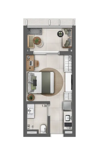 Imagem Leaf Loefgren Viva Vila Mariana - Residencial - Leaf Loefgren Vila Mariana - Studios