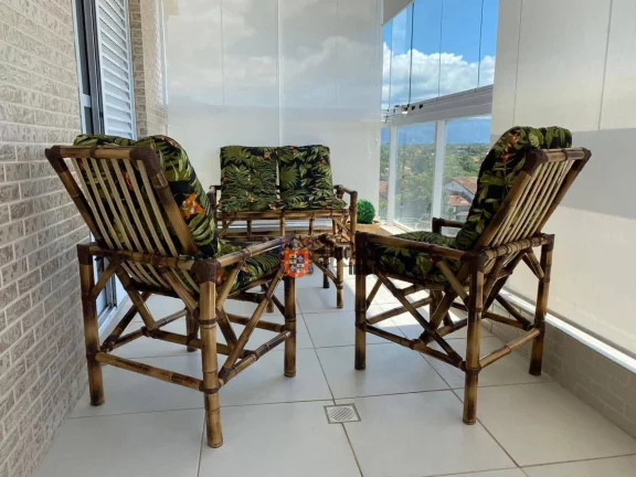 Imagem Apartamento com 3 dormitórios à venda, 100 m² por R$ 990.000 - Indaiá - Bertioga/SP