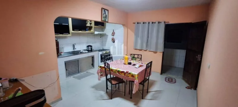 Imagem Lindo Sobrado125m², 3 Dormitórios, 2 Banheiros, Sala e Cozinha Grande, 4 Vagas + 2 Cômodos com Banheiro nos fundos no Jardim Primavera, Mauá-SP