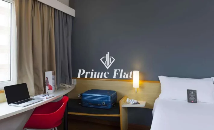 Imagem Flat disponível para venda no Hotel ibis Campinas, com 18m², 1 dormitório e 1 vaga