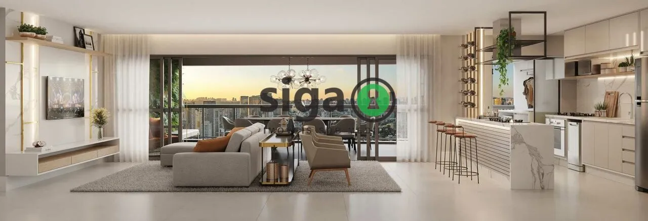 Imagem Apartamento de 107m² com 3 vagas no Brooklin com Lazer de Clube e a 200 metros do Metrô