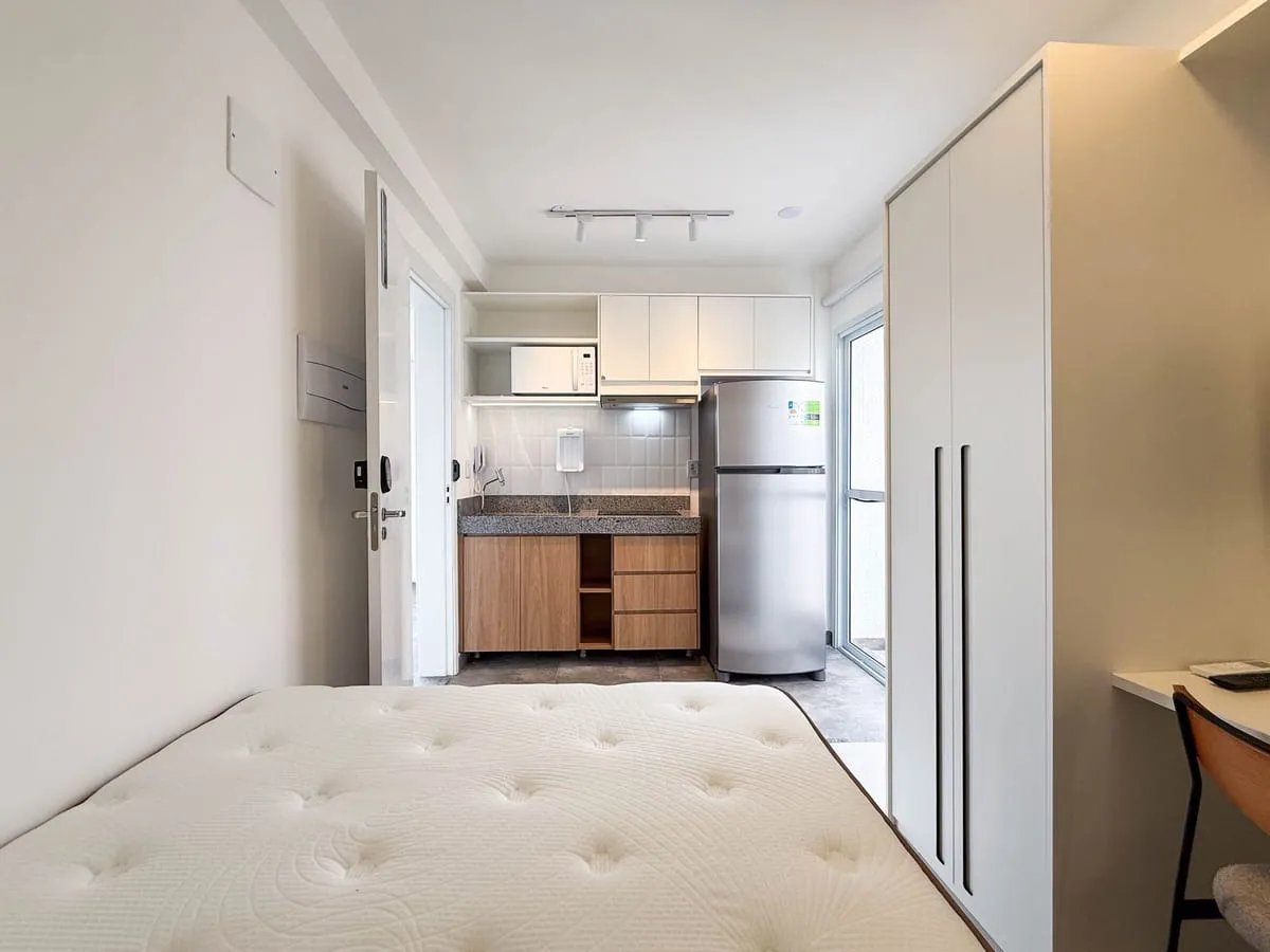 Imagem Apartamento com 1 Quarto para alugar, 18m² - Pinheiros