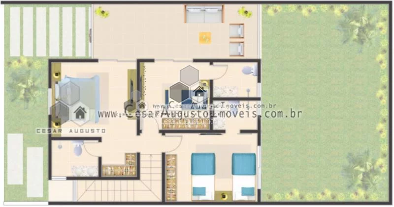 Imagem Bello Village - Casas Duplex com 03 suítes no Eus?(C)bio