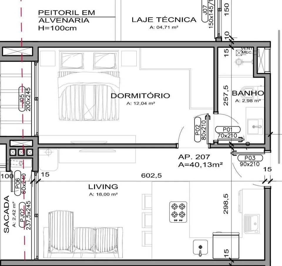 Imagem 1 quarto ·1 banheiro 1 vaga de estacionamento Sacada Centro de Canela Locação poe arbnb