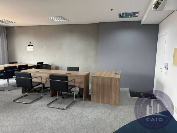 Imagem Sala mobiliada com 53 m² para aluguel por R$ 5.000,00 - Alphaville/SP