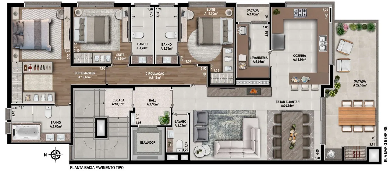 Imagem Apartamento à venda em Caxias do Sul, Jardim América, com 3 quartos, 156.86m2