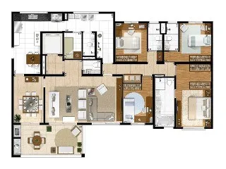 Imagem Condomínio Residencial Jardins de Provence Granja Julieta São Paulo, apartamento com 4 quartos em Granja Julieta São Paulo