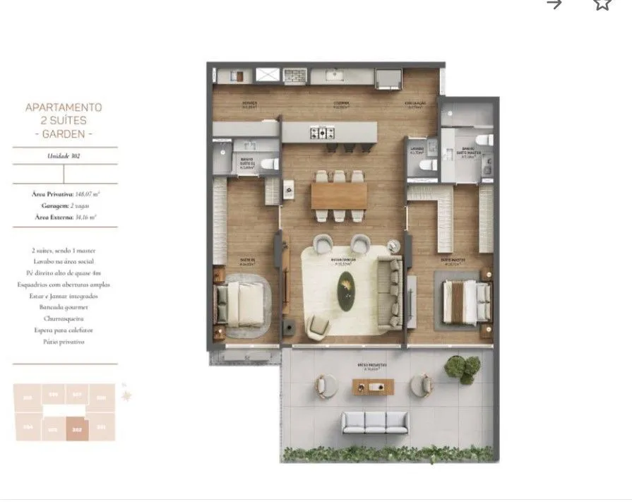 Imagem Apartamento Garden no bairro Menino Deus
