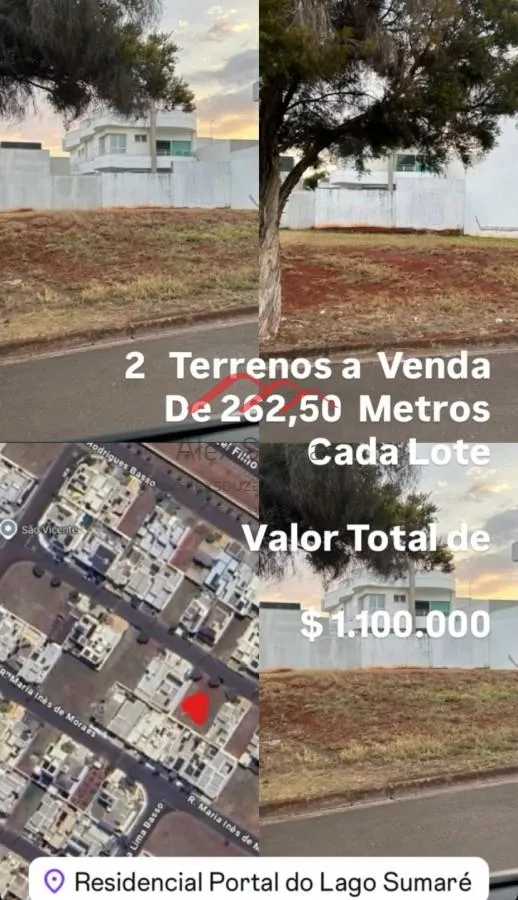 Imagem Terreno em Condomínio para Venda em Sumaré, Residencial Portal do Lago