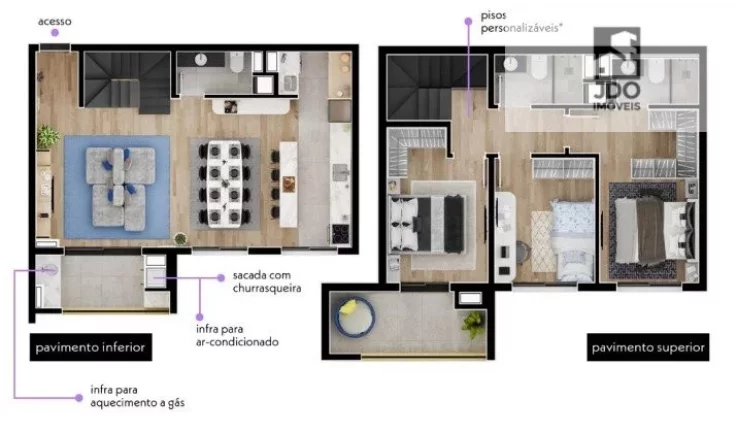 Imagem Cobertura Duplex a Venda no bairro Tingui - Curitiba, PR