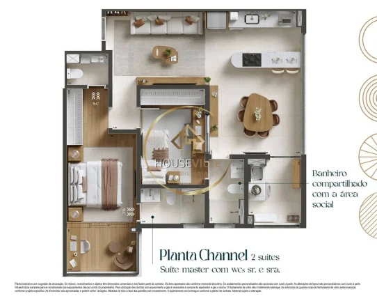 Imagem Lançamento Le Monde Vila Adyana - 2 ou 1 Suíte - 71m² e 75 m²