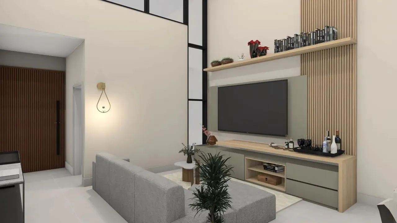Imagem Casa de alto padrão no Jardim Residencial Renascence: 3 quartos, 3 suítes, 3 salas, 5 banheiros, 4 vagas de garagem, 190m². Venha conferir!