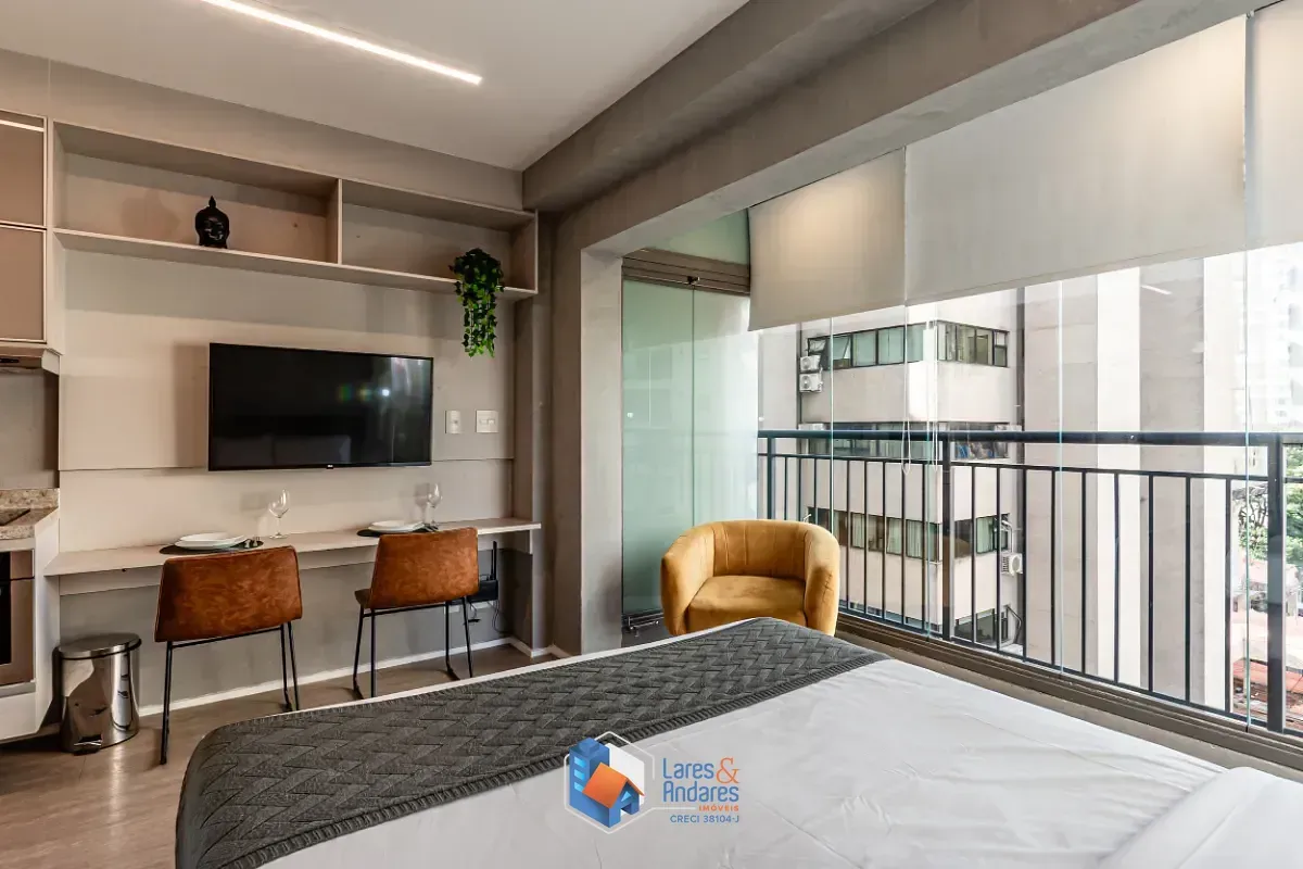Imagem Studio para venda em Indianópolis com 1 quarto, 25m²