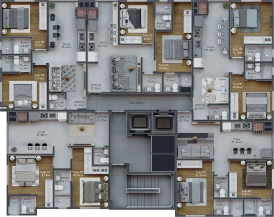 Imagem Venice Residence - Apartamento à venda no bairro Jardim Praia Mar - Itapema/SC