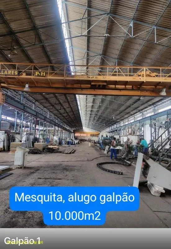 Imagem Galpão para Locação em MESQUITA, Centro, 2 banheiros