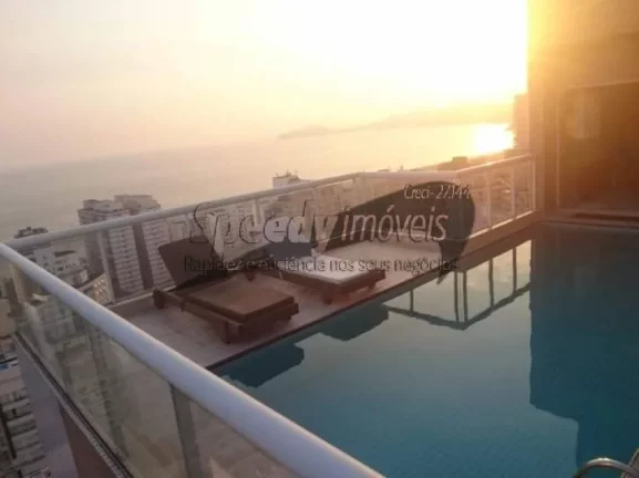 Imagem Cobertura em Santos com vista mar, Gonzaga 4 dormitórios.