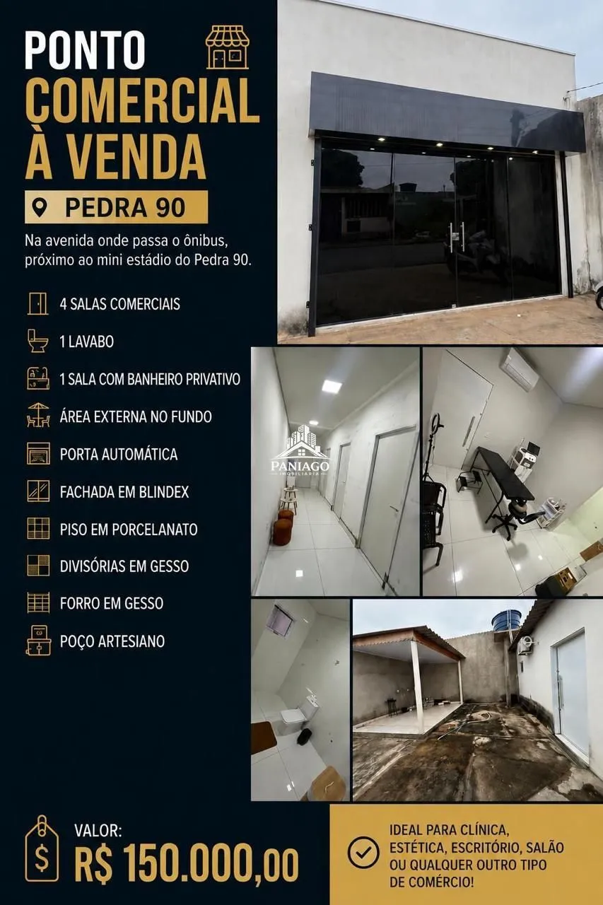 Imagem PONTO COMERCIAL A VENDA - BAIRRO PEDRA 90