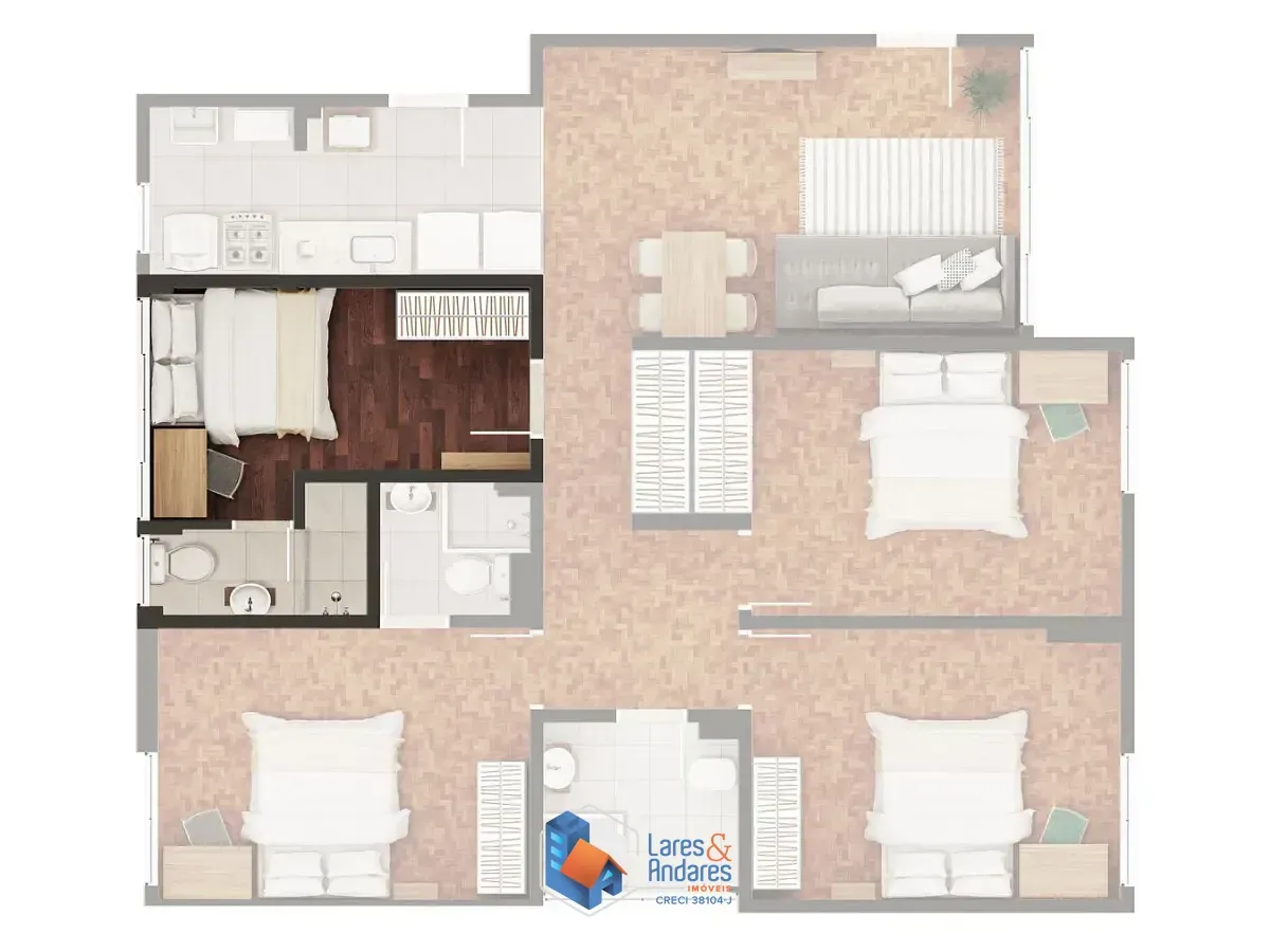 Imagem Apartamento para venda em Vila Mariana com 4 quartos, sendo 2 suítes, 110m²