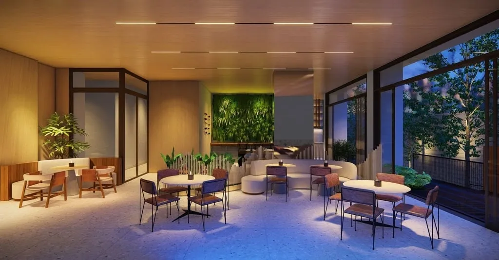 Imagem Com um conceito contemporâneo, o projeto arquitetônico do Walk Bittencourt combina design e requin...
