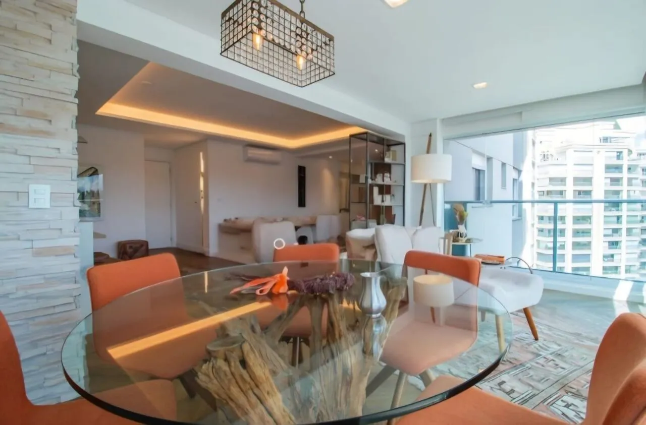 Imagem Apartamento mobiliado à venda no Brooklin com 132m², 2 suítes