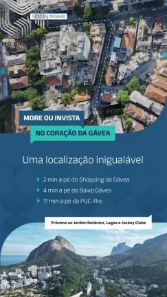 Imagem Apartamento à venda na Gávea, Rio de Janeiro - 1 quarto, 1 sala, 38m² de área - Imperdível oportunidade!