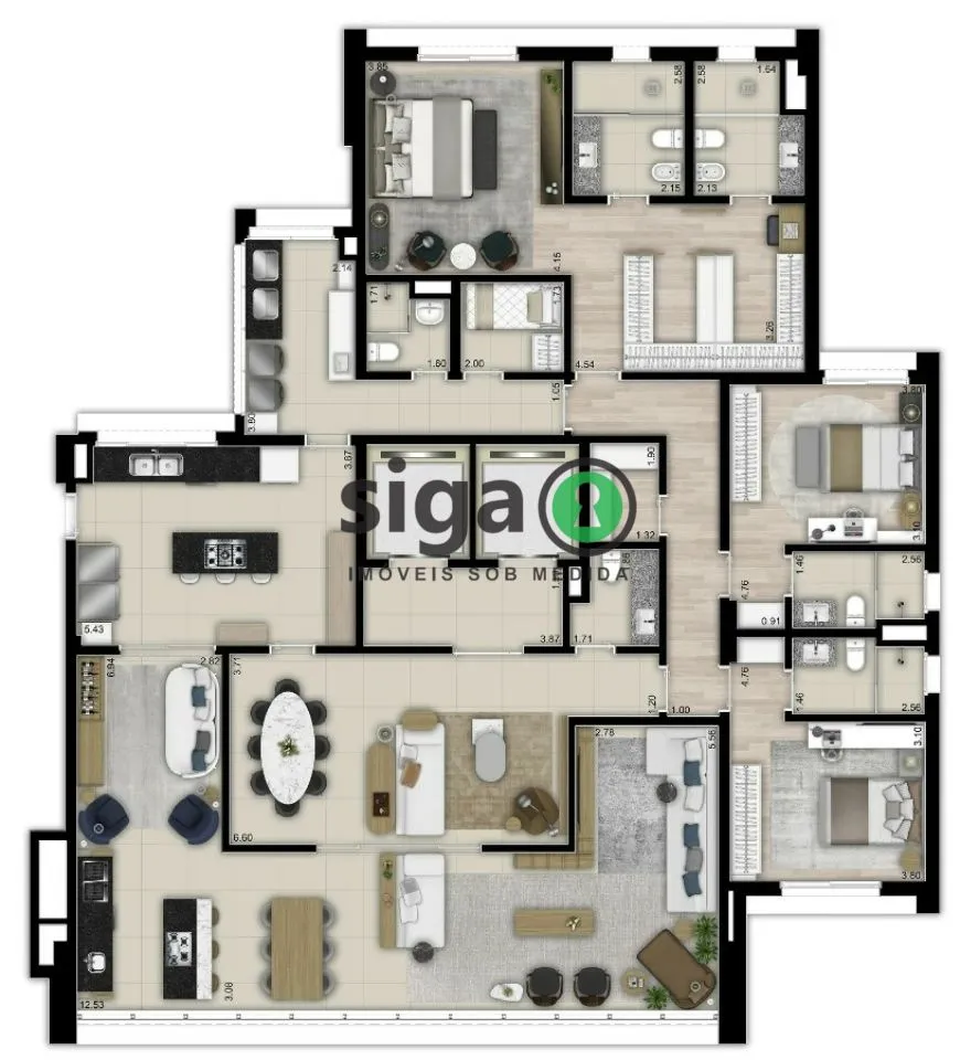 Imagem Apartamento para venda Alto de Pinheiros 03 suítes, São Paulo - SP