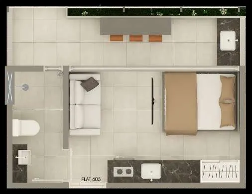 Imagem Flat para alugar, 26 m² por R$ 2.650,00/mês - Jardim Oceania - João Pessoa/PB