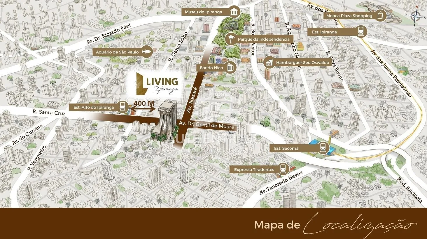 Imagem LIVING IPIRANGA - AV NAZARE - Apartamento à venda no bairro Ipiranga - São Paulo/SP, Zona Sul
