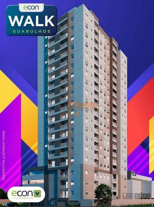 Imagem Apartamento com 2 dormitórios à venda, 55 m² por R$ 477.600,00 - Vila das Bandeiras - Guarulhos/SP