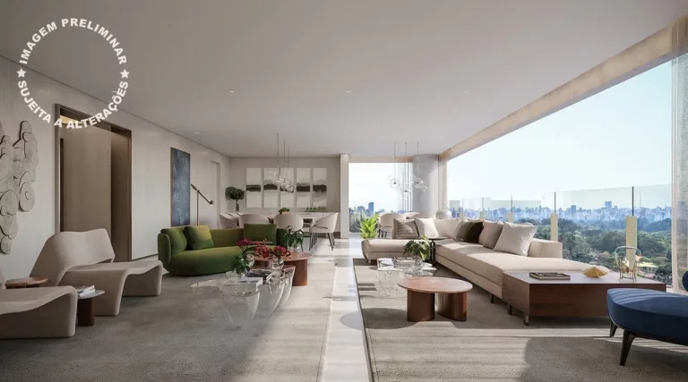 Foto do imóvel Apartamento Altíssimo Padrão à Venda em Moema do Ibirapuera Com 3 Suítes e 4 Vagas em Avenida República do Líbano