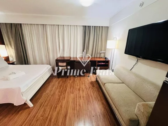 Imagem Flat disponível para locação no Meliá Ibirapuera, com 26m², 1 dormitório e 1 vaga