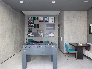 Imagem Apartamento à venda no Centro de São Bernardo do Campo-SP: 1 quarto, 1 suíte, 1 banheiro, 1 vaga de garagem - 42m². Condomínio Mondial Home.