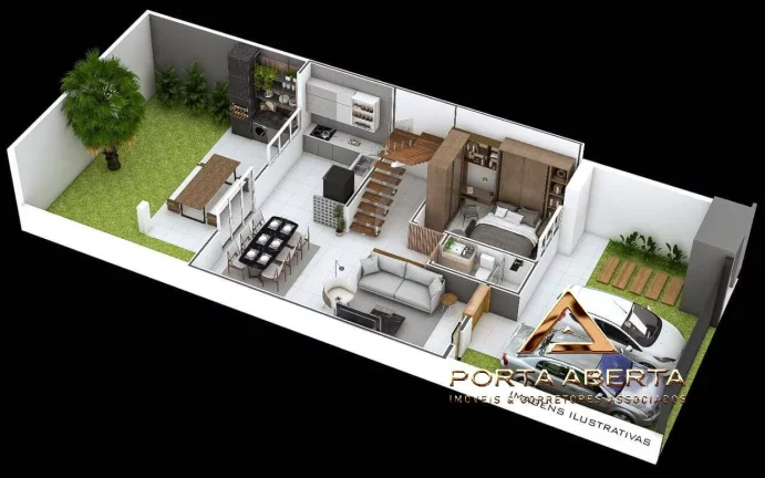 Imagem Casa Duplex 3 quartos, sendo 2 suítes e 1 closet - Vila Ipanema - COD 691