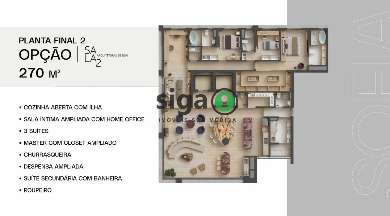 Imagem Apartamento para venda no Campo Belo com 03 suítes, São Paulo - SP