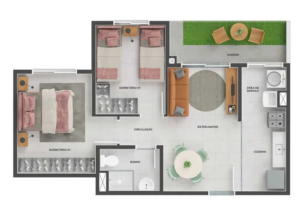 Imagem Apartamento à venda no bairro Residencial Porto Seguro - Goiânia/GO