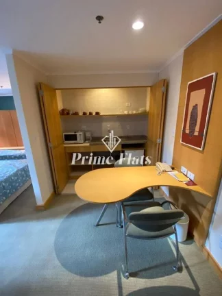 Imagem Flat disponível para venda no Hotel Slaviero Essential São Paulo Ibirapuera, com 35m², 1 dormitório e 1 vaga