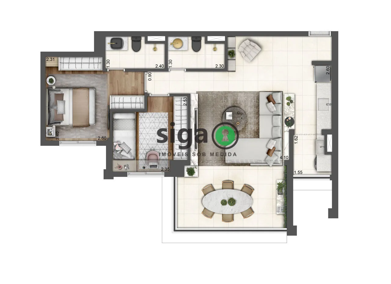 Imagem VENDA APARTAMENTO COM 3 DORMITÓRIOS NO IPIRANGA