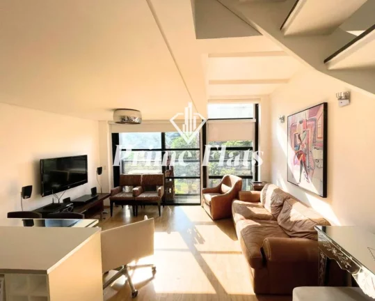 Imagem Flat disponível para locação no Condomínio Edifício Urbano Duplex na Vila Nova Conceição, com 45m², 1 dormitório e 1 vaga de garagem