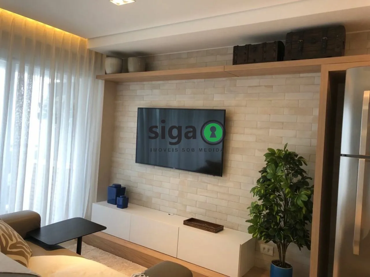 Imagem Apartamento com 49m² à venda, MOBILIADO, 1 quarto, 1 banheiro e 1 vaga, Chácara Santo Antonio