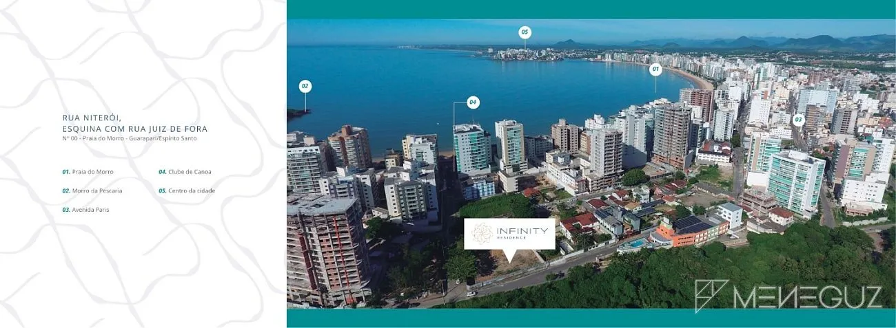Imagem Lançamento Infinity Residence da JCC Construtora é um empreendimento de alto padrão localizado na Praia da Cerca, em Guarapari.