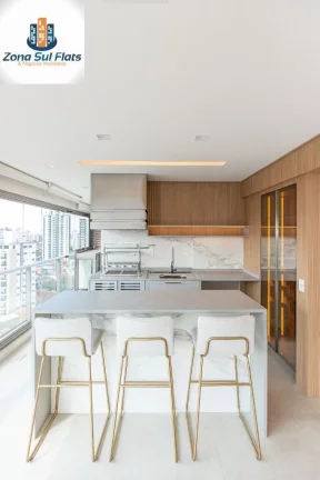 Imagem Apartamento à Venda Em Mirandópolis Com 3 Suíte, 3 Vagas e Varanda Gourmet - Alto Padrão - Ed. Apogee