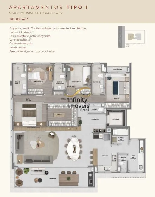 Imagem CASA ALEIXO LOURDES - Apartamento à venda no bairro Lourdes - Belo Horizonte/MG