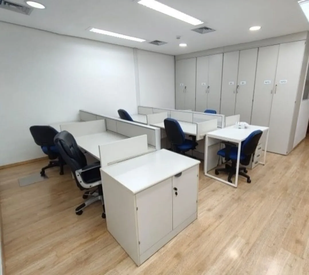 Imagem Sala comercial com 251m², para locação, com salas e vão livre, 6 vagas, na Vila Olímpia