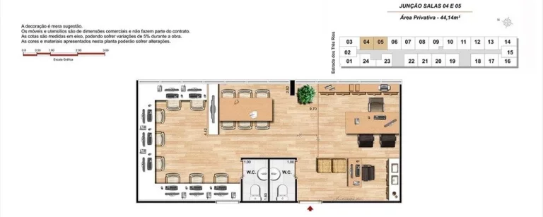 Imagem Sala comercial com 1 banheiro e 1 vaga de garagem na Freguesia (Jacarepaguá), Rio de Janeiro-RJ: 22,07 m² à venda!